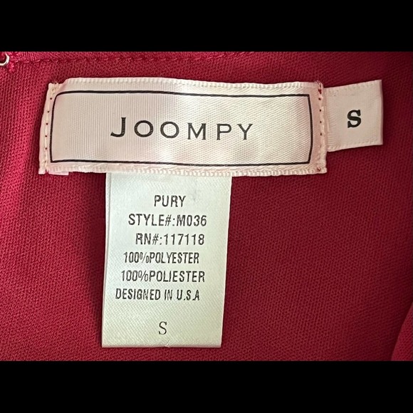 Joompy Wine Red Sleeveless Rivet Grommet Dress Small - Picture 4 of 4